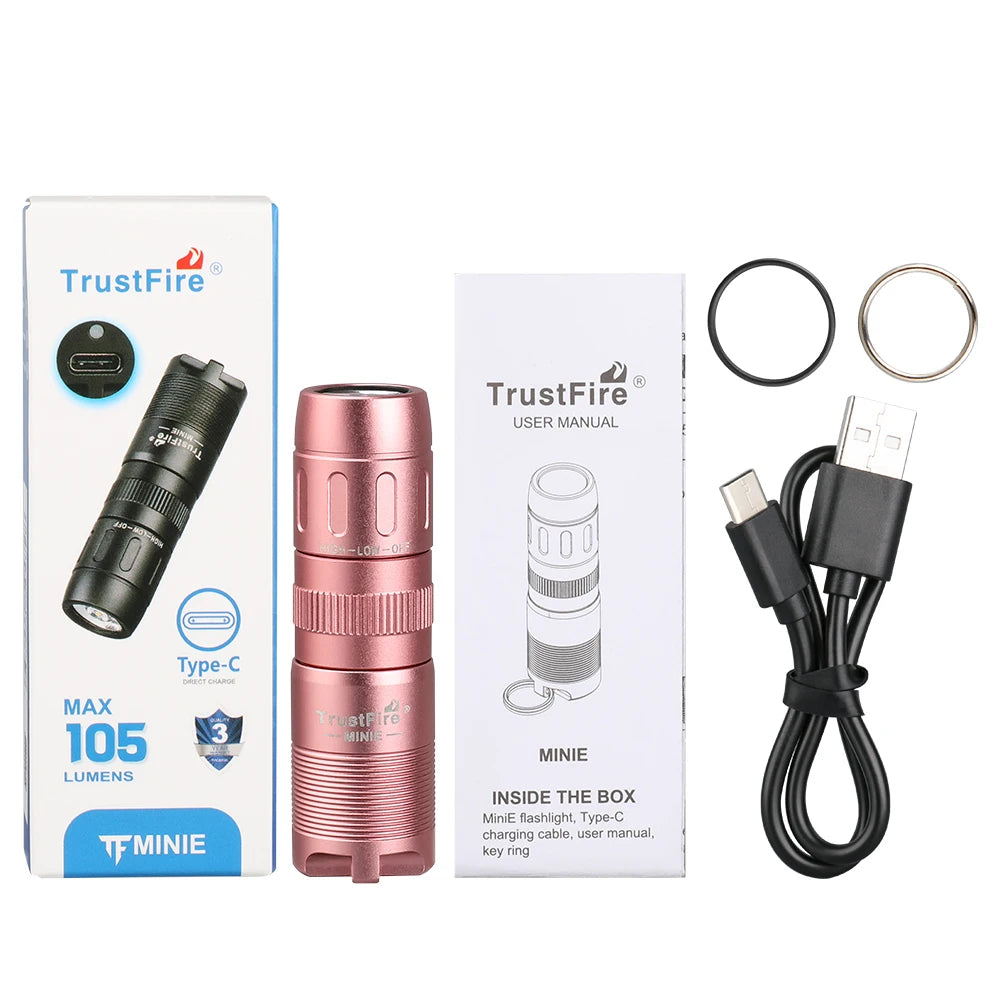 Magnetic MINIE EDC Flashlight LED and Rechargeable