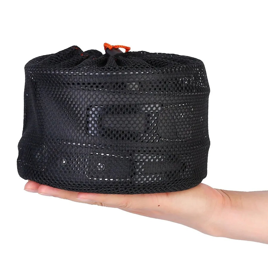 12Pcs Camping Cookware Set Camping Stove Aluminum Pot Pans with Cup Fork Spoon Knife