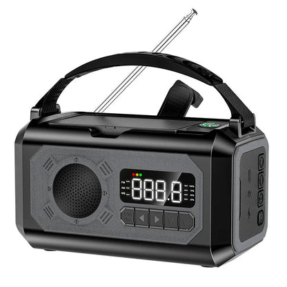 Solar Hand Crank AM/FM/NOAA Weather Radio with 2 Solar Panels  Radio and  Reading Lamp