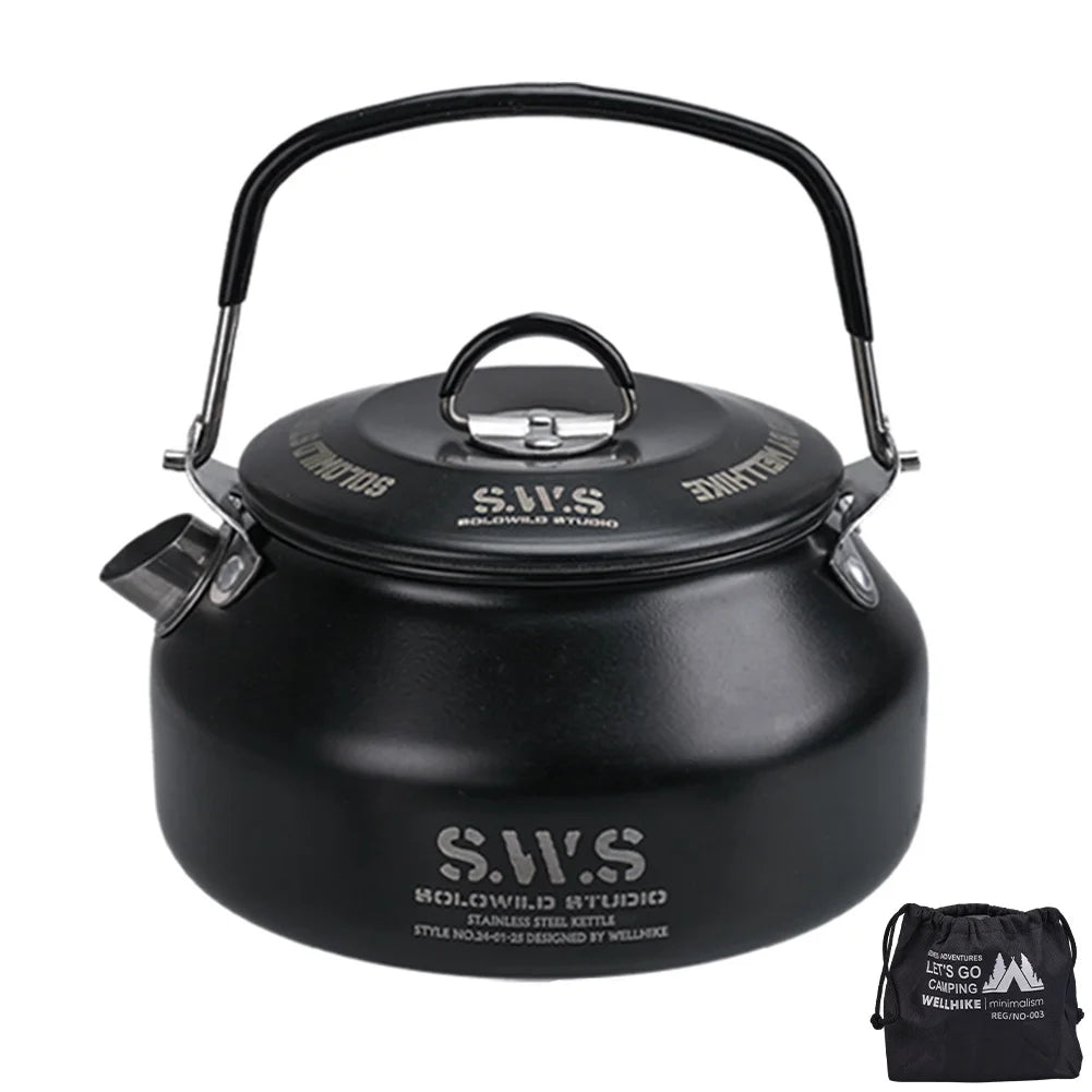 0.8L coffee pot Camping Kettle with Handle