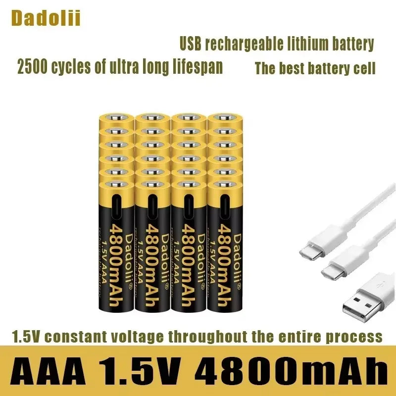 1.5V AAA  USB Rechargeable Li-ion Battery