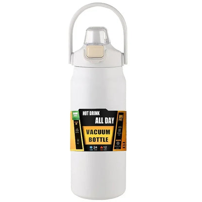 Insulated Stainless Steel Wide Mouth Water Bottle with Flex Straw Lid