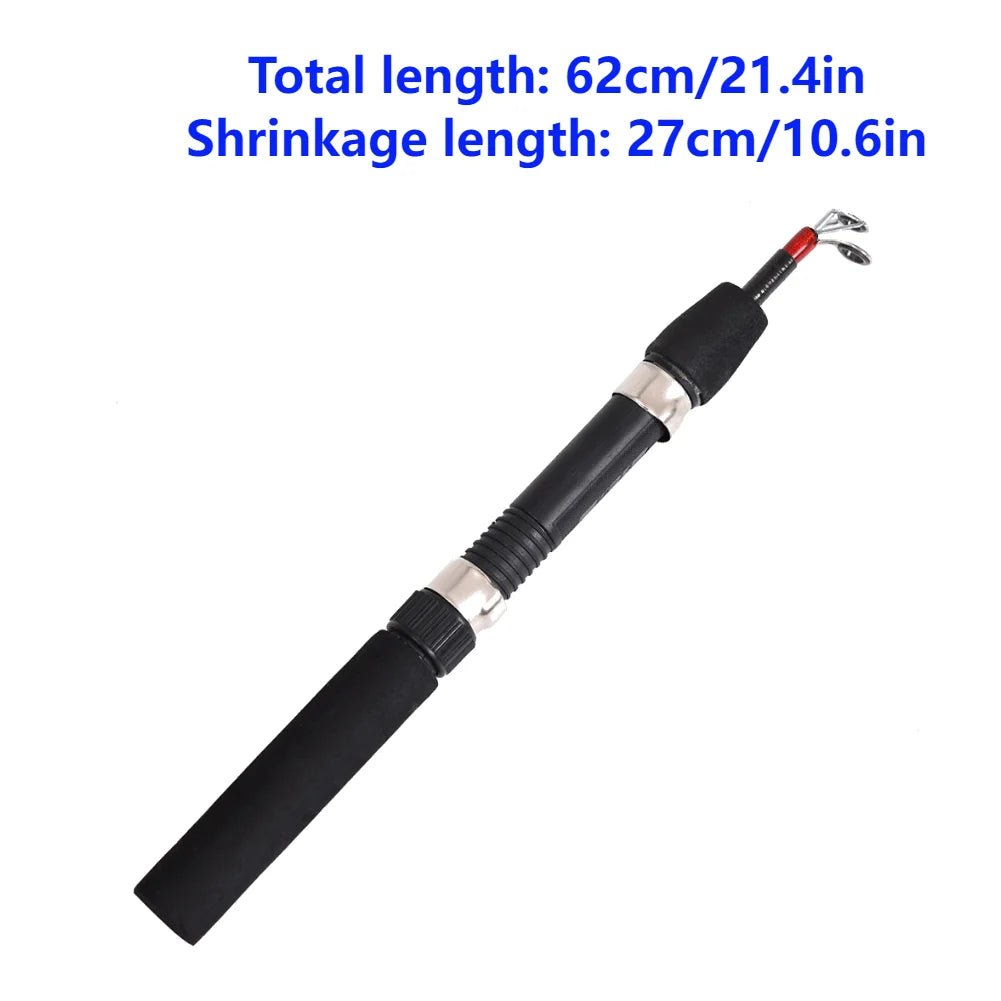62cm Winter Ice Fishing Rod Carbon Casting  Tackle Compression Resistance