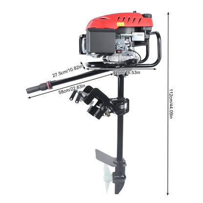 4 Stroke Outboard Motor Boat Engine with Air-Cooling System