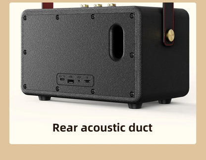 50W Retro Wireless Speakers Portable Subwoofer , Dual Pairing, 24000mAh Battery