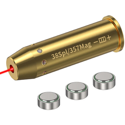 38SPL/357MAG Optics Cartridge Red Dot Laser Brass 9MM  Bore sighter