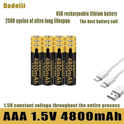 1.5V AAA  USB Rechargeable Li-ion Battery