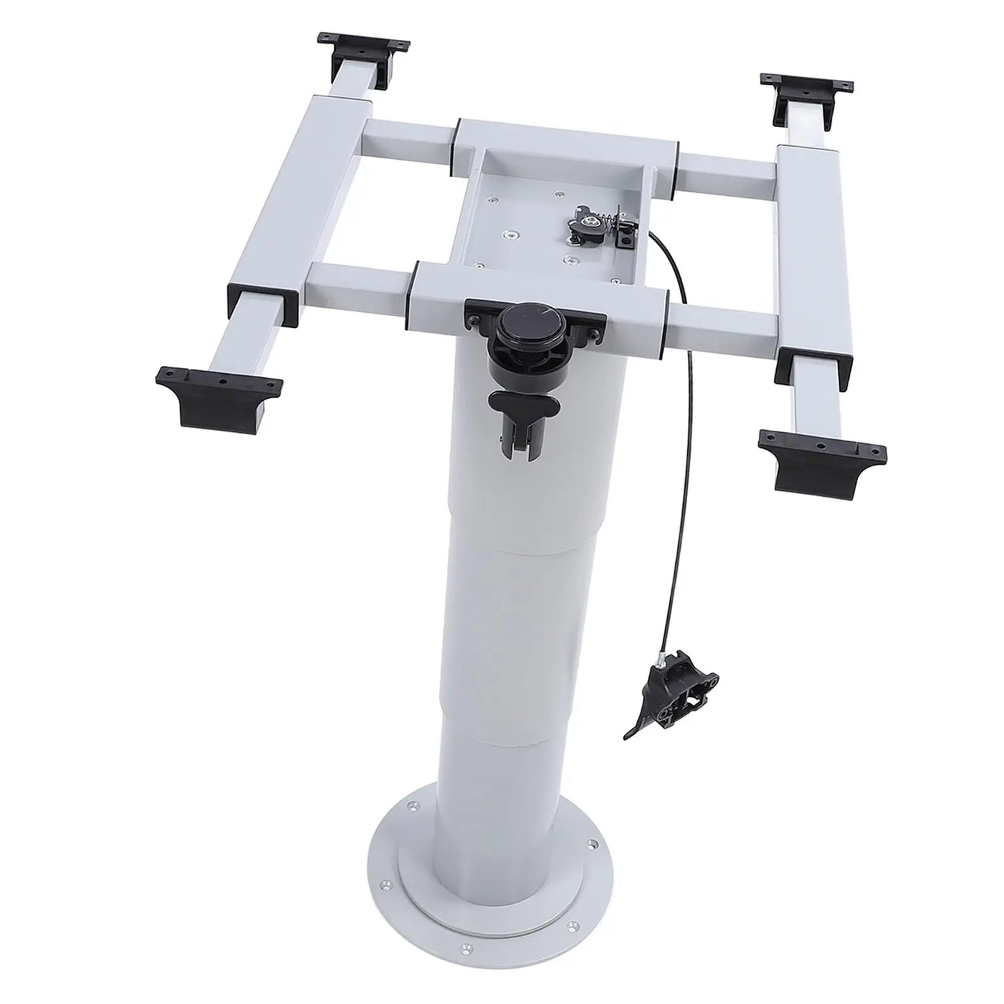 RV Table Pedestal Base for Boats Yachts Remote Control Pneumatic Adjustable Stand 355 to 730mm