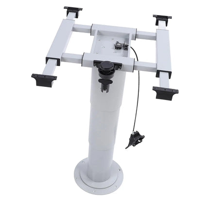 RV Table Pedestal Base for Boats Yachts Remote Control Pneumatic Adjustable Stand 355 to 730mm