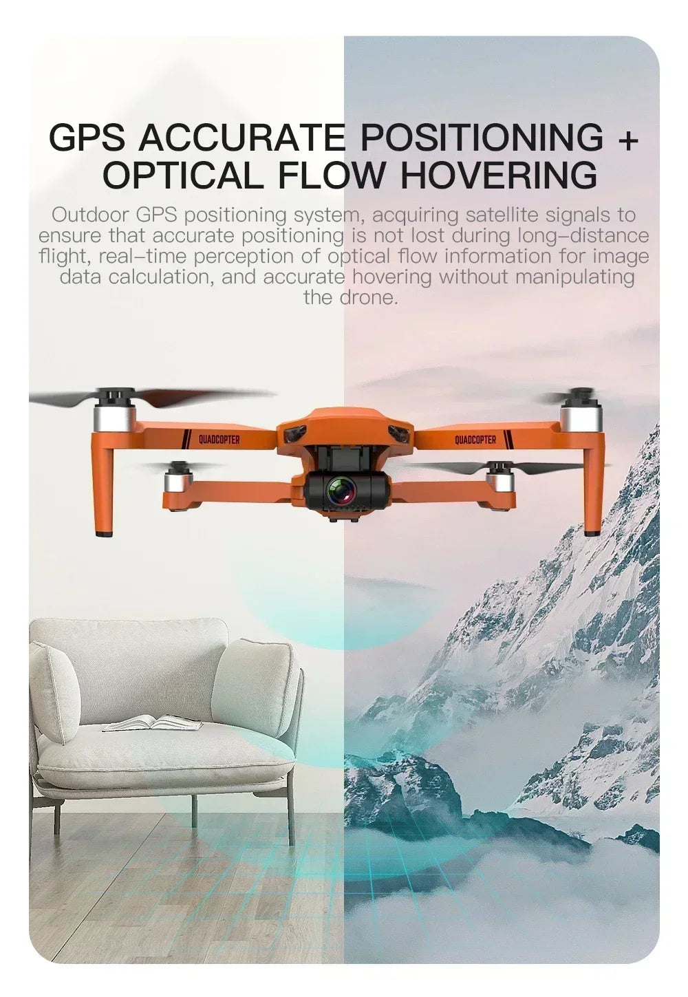 KF102 4K GPS Drone Dual HD Camera WIFI FPV Foldable Quadcopter