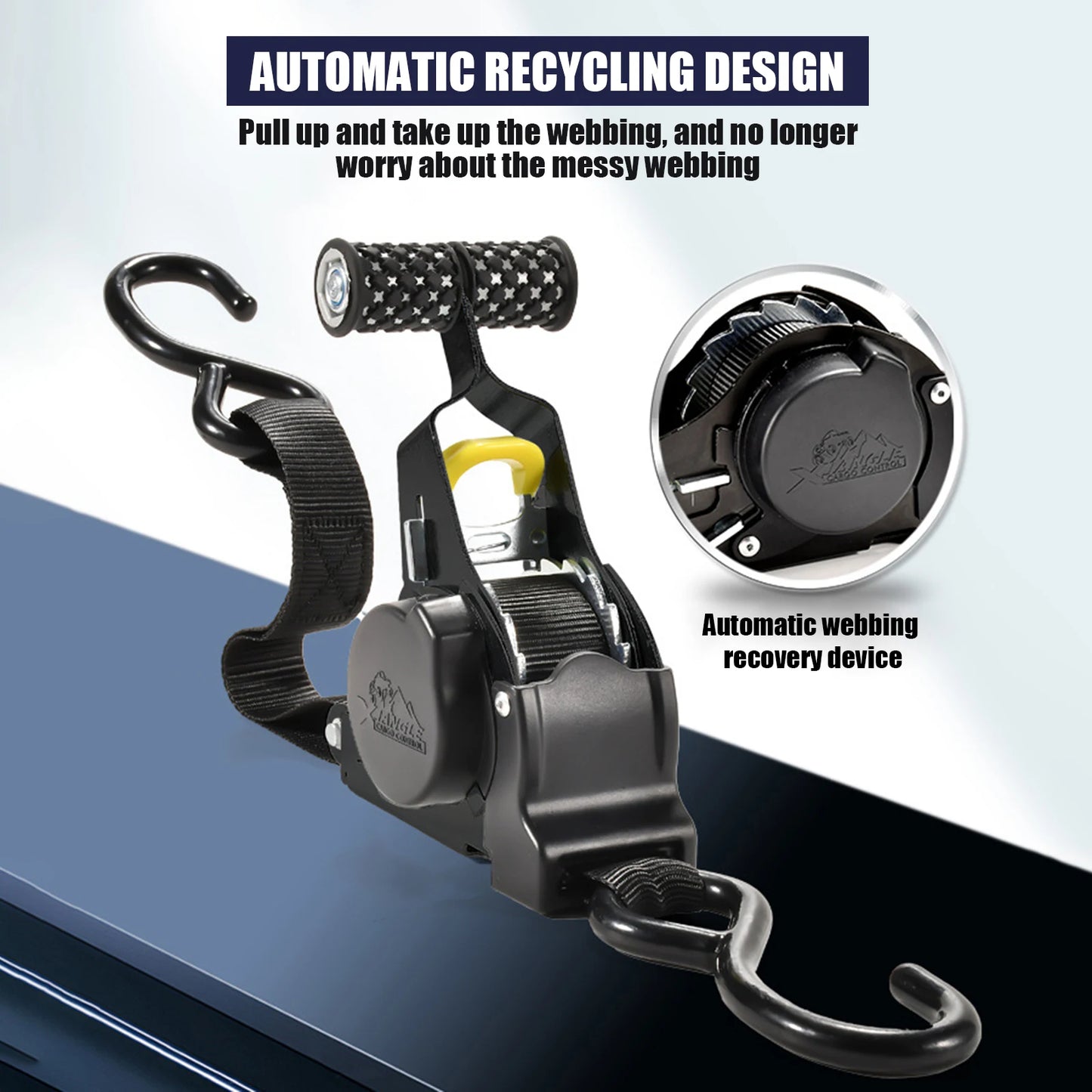 Tie-down Binding Strap Cargo Rope  Tensioner