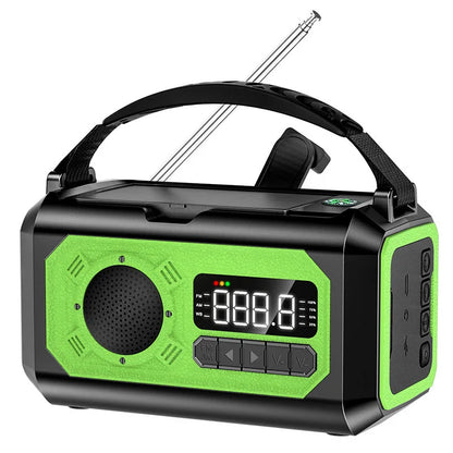 Solar Hand Crank AM/FM/NOAA Weather Radio with 2 Solar Panels  Radio and  Reading Lamp