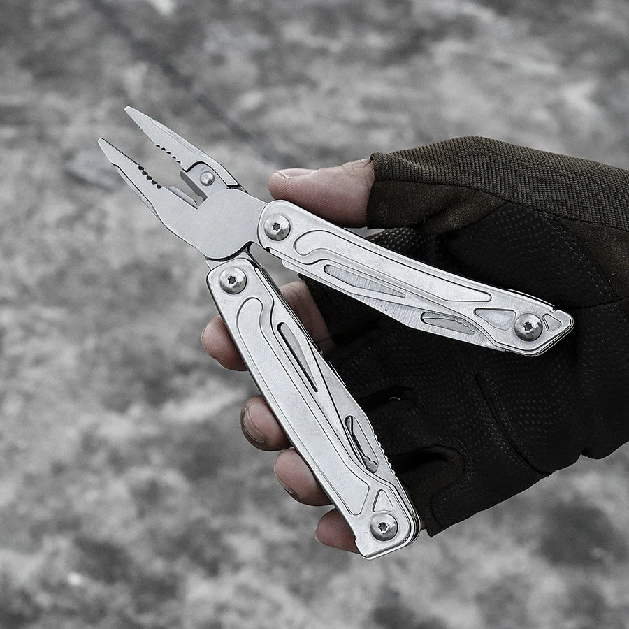 14-in-1 Multi-Tool Pliers, Stainless Steel Compact Survival Gear