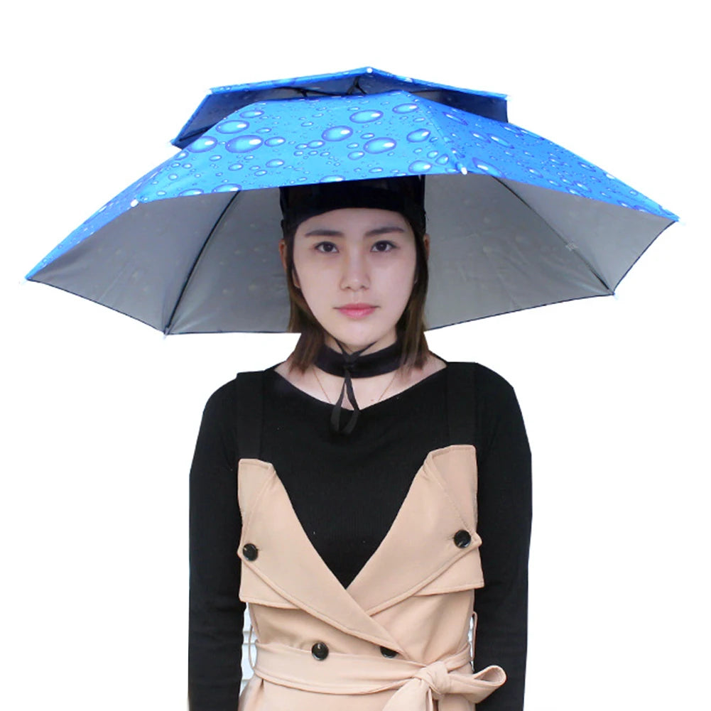 Portable Adjustable Fishing Sunshade Umbrella Hat