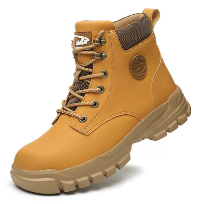 Mens Puncture-Proof Steel Toe Safety Boots