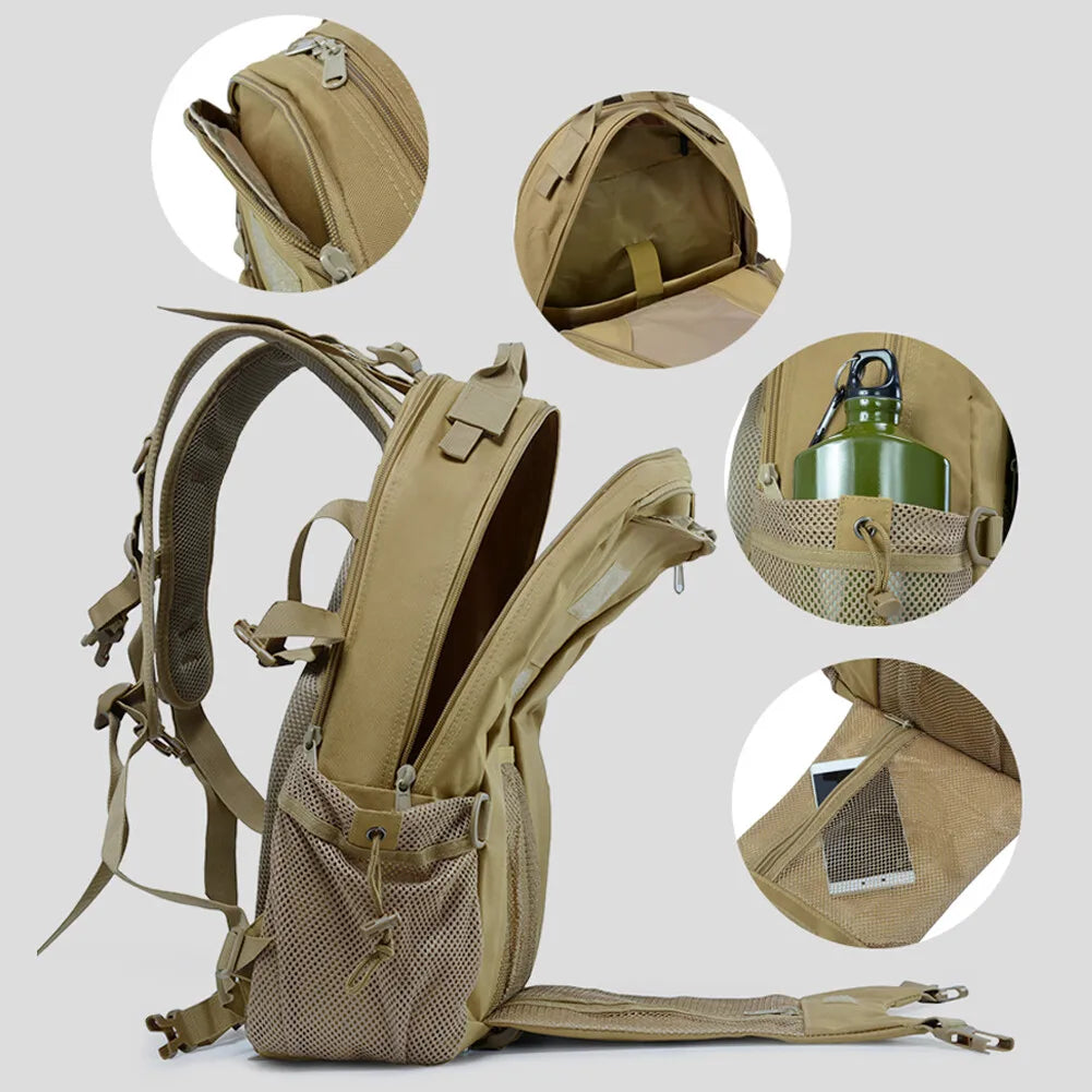 waterproof Tactical Camping Hiking Backpack Sling Shoulder Bag