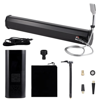 20L / 30L Car Pressurized Water Tank for Camping Shower  Roof Rack Mount with showerhead