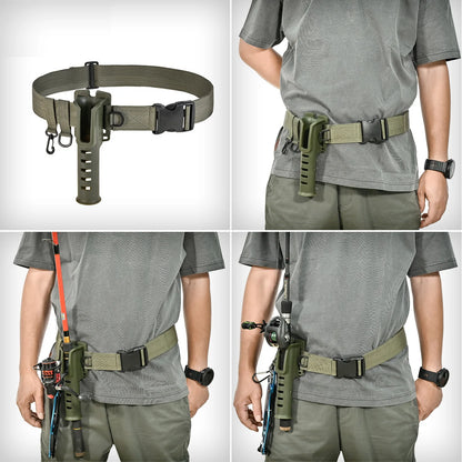 rod holding fly fishing support belt