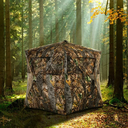 3 Person Portable PopUp Ground Hunting Blind with Tiedowns