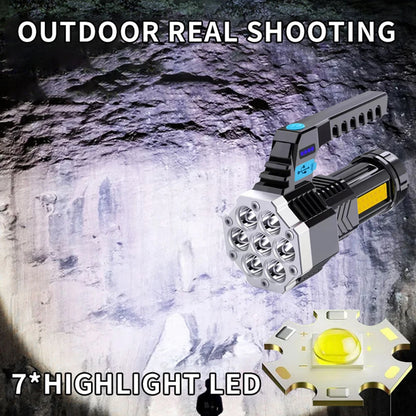 Waterproof Flashlight Multi-Function Light