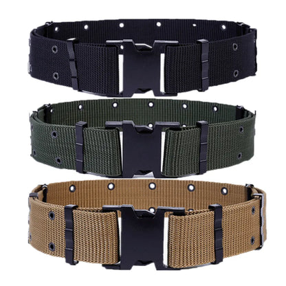 Tactical Military Pistol Belt  Adjustable  Hunting Webbing Waistband Belt