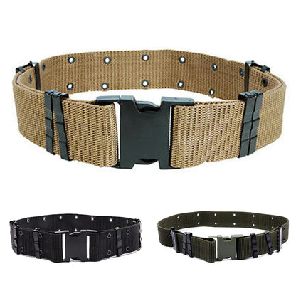 Tactical Military Pistol Belt  Adjustable  Hunting Webbing Waistband Belt