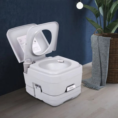 Lightweight Portable Toilet 2.6 Gallon Flushable Camping Toilet