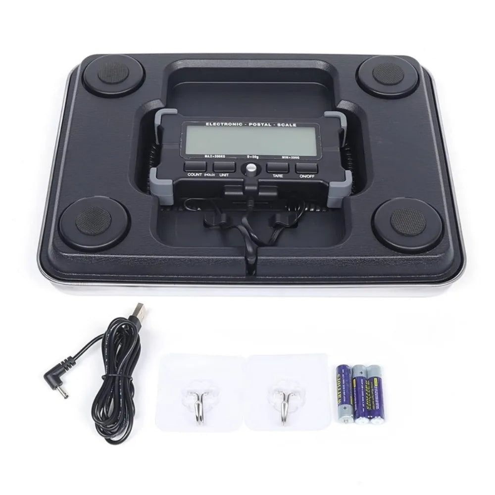 440lb Digital Scale with  Stainless Steel Platform 2 AAA Batteries Include