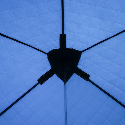 Insulated Ice Fishing Tent Thermal Shelter Windproof Freestanding for 1-2 People