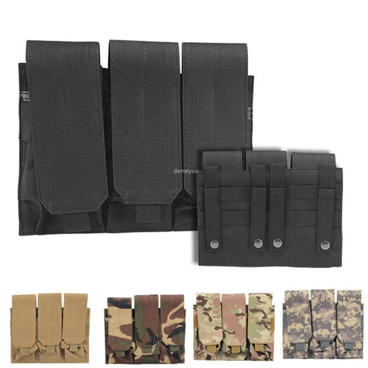 Military Triple Magazine Pouch Nylon Tactical Molle Vest Pouches