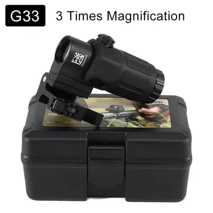 G33 G43 G45 Sight Fixed 3X 5X Magnifier Scope With Switch to Side Quick Detachable QD Mount For Airsoft Hunting