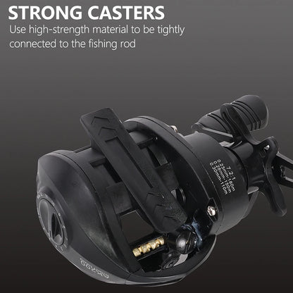 High Performance Baitcasting Reel 72 to 1 Gear Ratio