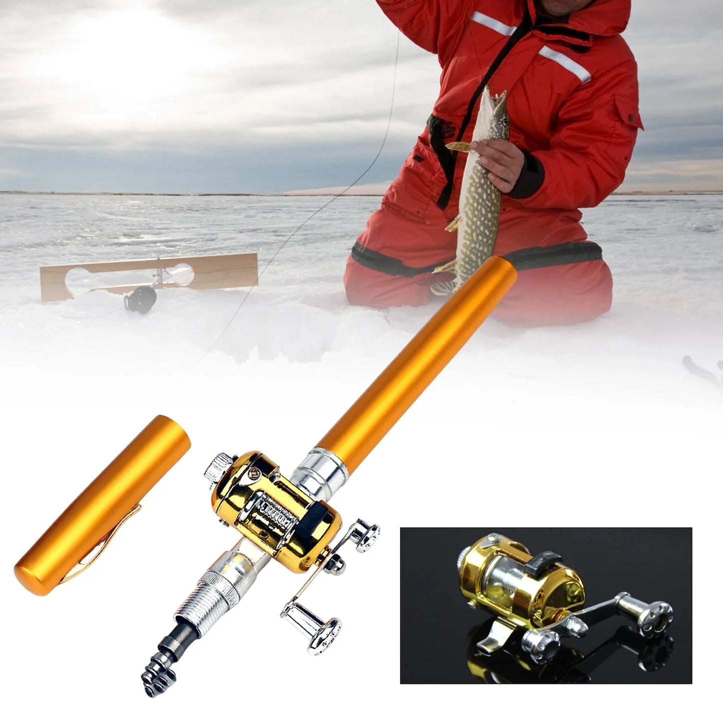 Mini Fishing Rods  Telescopic Aluminium Alloy Lure Rod