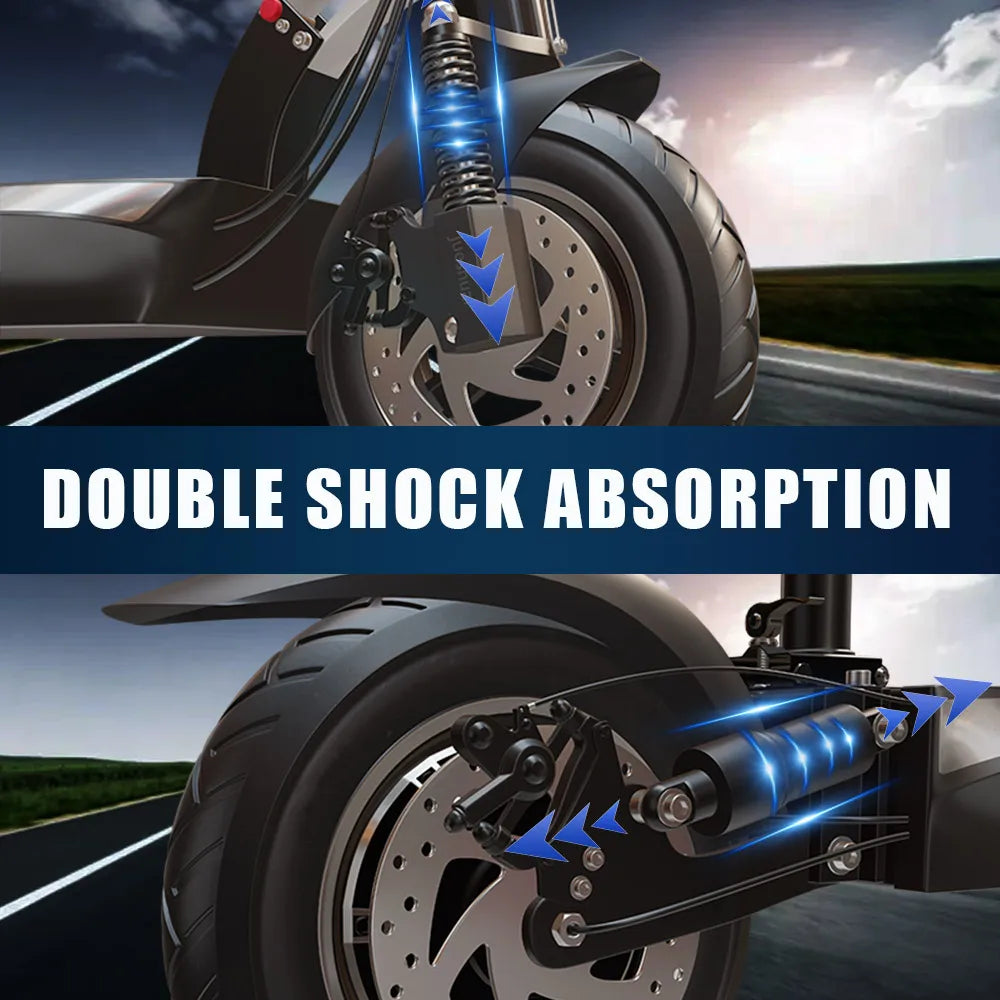 48V 26AH Lithium Battery Electric Scooter with Seat