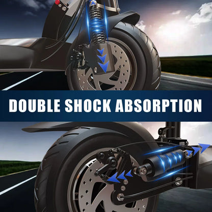 48V 26AH Lithium Battery Electric Scooter with Seat