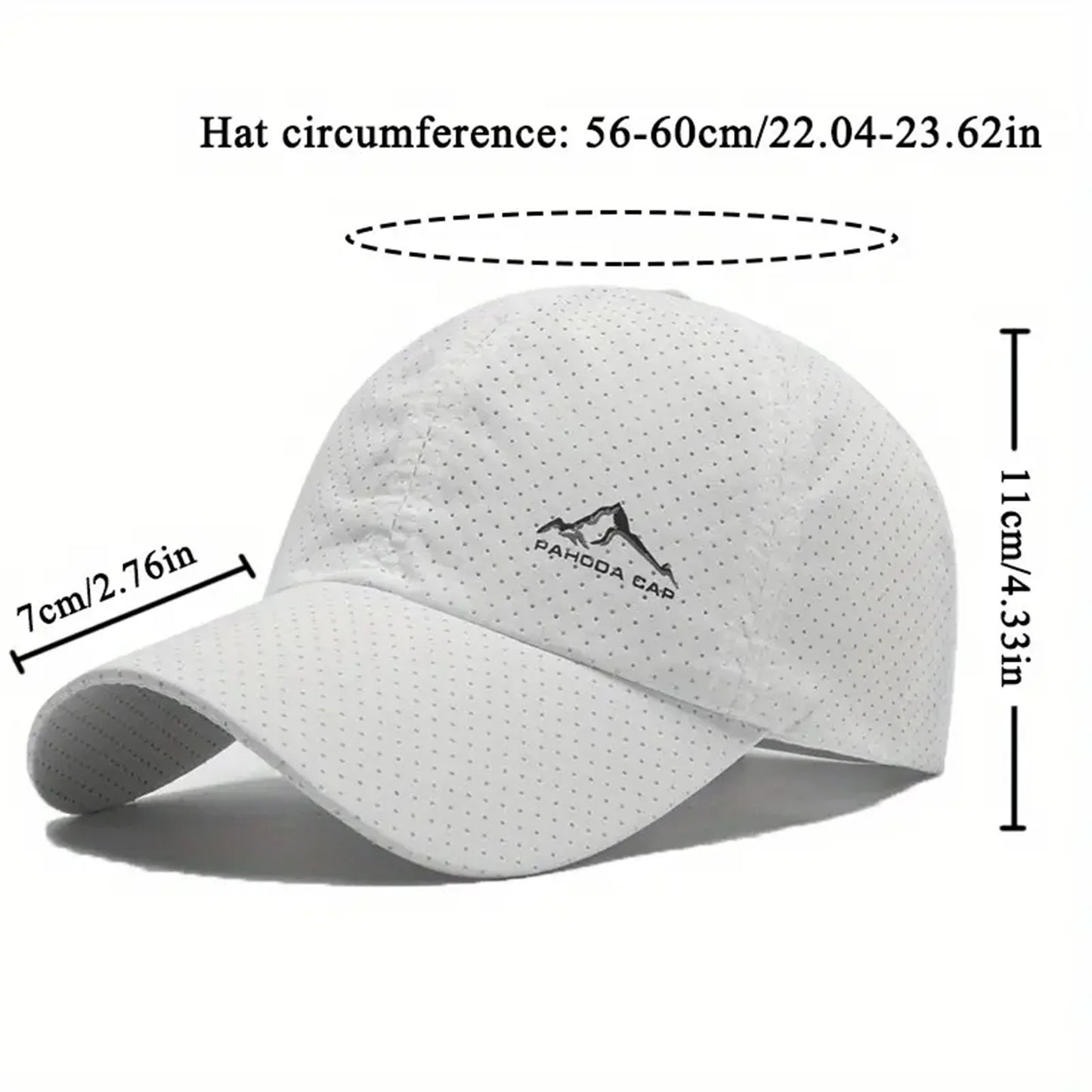 2PCS Unisex Baseball Caps Summer Quick drying Breathable Hat Outdoor Sports Sum Shade Cap for Outdoor Fishing Camping