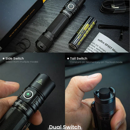 3800lm Tactical Flashlight Powerful LED Light