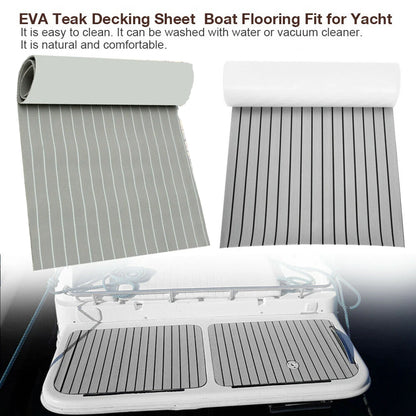 Eva Foam Decking for Boats Non-Slip Carpet With Adhesive Cushions Synthetic Teak Wood Flooring