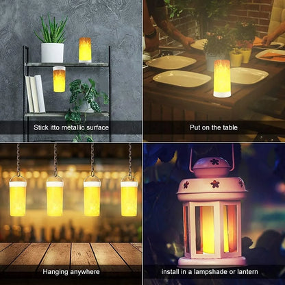 LED Flame Light USB Rechargeable Flameless Candles