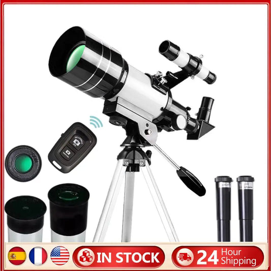 Telescope for Adults & Kids 300mm Portable Telescope 15X-150X Astronomical Refractor