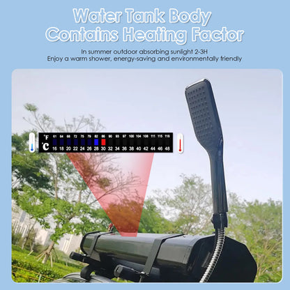 20L / 30L Car Pressurized Water Tank for Camping Shower  Roof Rack Mount with showerhead