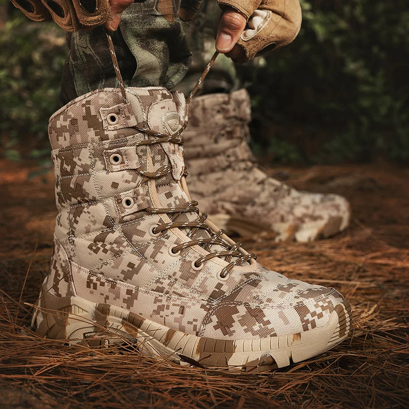 Men's lightweight hunting tactical desert boots