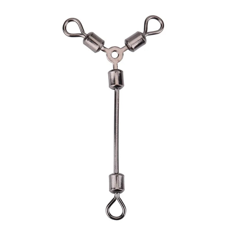 15Pcs Durable Y Shape 3 Way Rolling Swivels