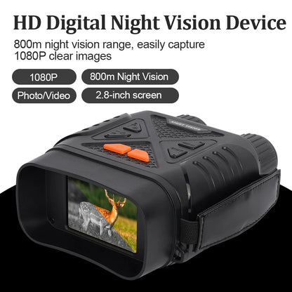 Night Vision Binoculars 1080P HD Infrared Camera 10X Digital Light Zoom 800m