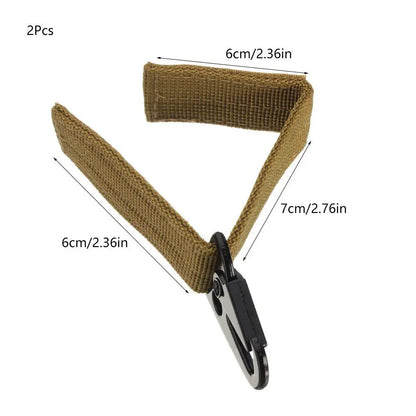 Tactical Gear Webbing Belt Clip with HK Hook