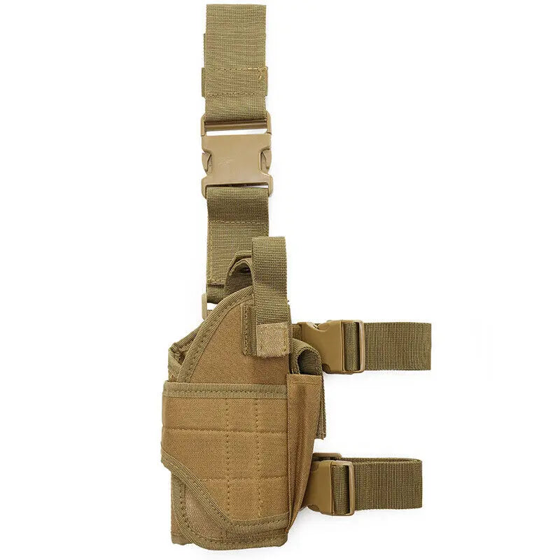 Tactical Adjustable Pistol Thigh Holster Magazine Pouch Right Hand Gun Holster