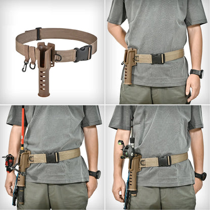 rod holding fly fishing support belt