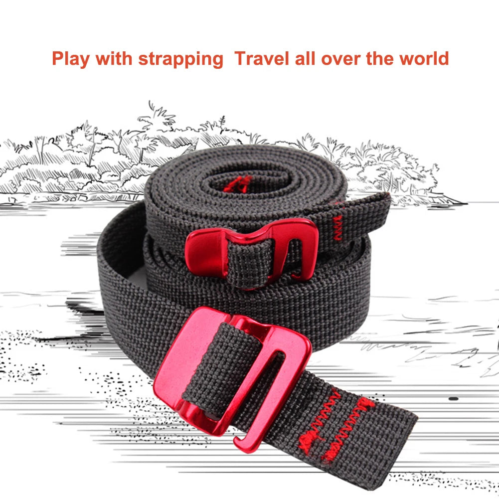 3-10PCS 1.5M Cord Tape Nylon Rope with Quick Release Hook