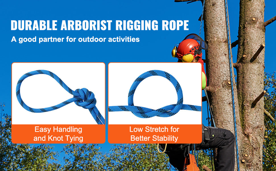 12.7mm (150ft)  blue Rock Climbing Rope